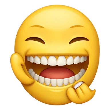 Emoji with teeth gap sticker