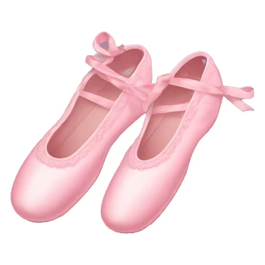 Pink ballet shoes sticker