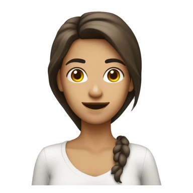 Femme brune qui tient un appareil photo sticker