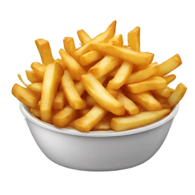 Poutine qui mange des frite sticker