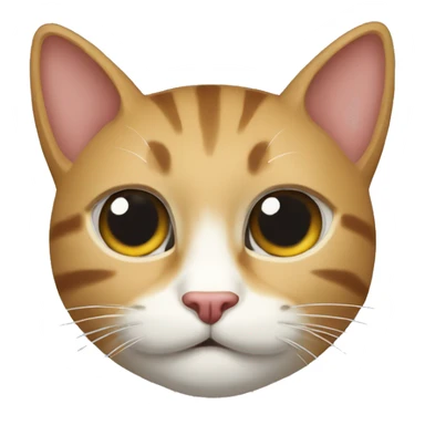 Gato restregando cabeza en mano sticker