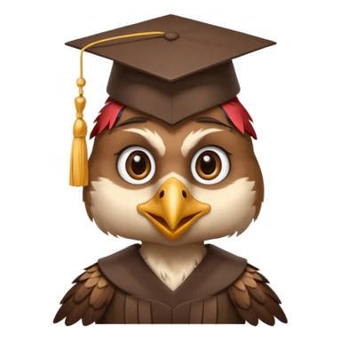 falcon with a grad cap sticker