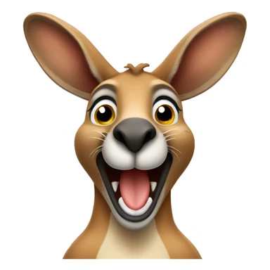 kangaroo celebratng sticker