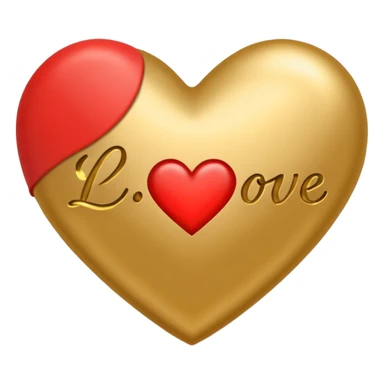 emoji with text 'я ❤️ Юльчика', red heart instead of the word 'люблю' sticker
