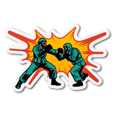 On sight fight sticker