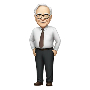 Warren buffet a full-body side sticker