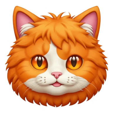 Emoji cat heat  sticker