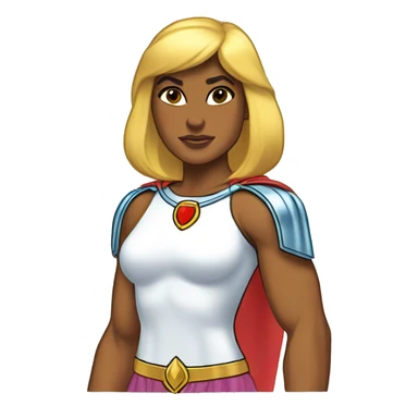 She-ra hermana de He-man con la camiseta de boca sticker