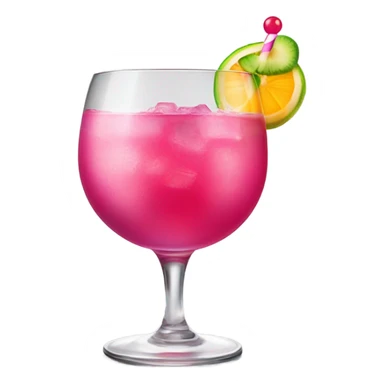 pink cocktail sticker