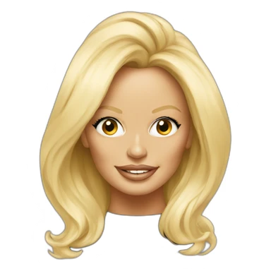 pamela anderson portrait sticker