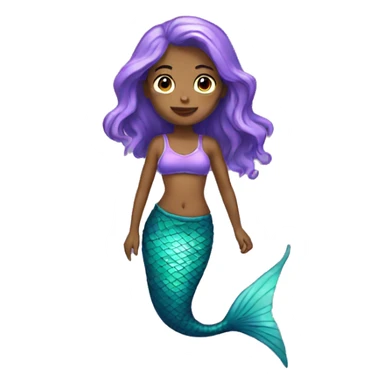 mermaid with tanktop sticker