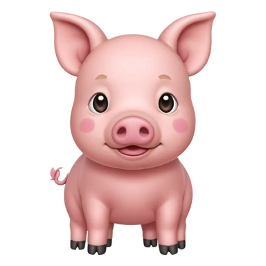 Cute pig full body with legs and all sticker