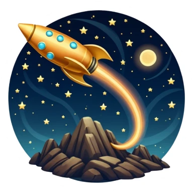 Vintage Planet comet sticker