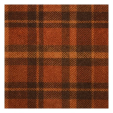 cozy autumn plaid pattern, flannel fabric texture, brown orange red, rustic fall background, soft textile look sticker