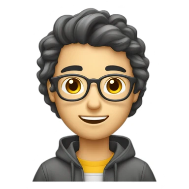 Etudiant qui ecrit un texte sticker