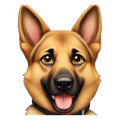 German shepard clueless sticker