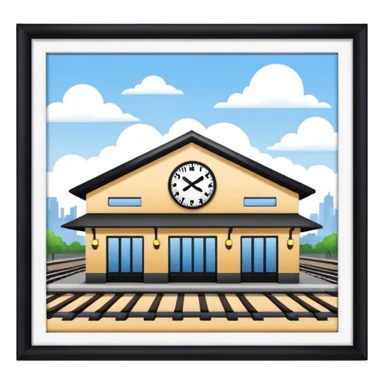 railway station in PNG format sticker