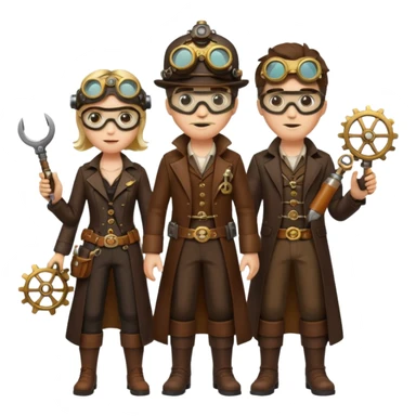 Steampunk Inventors sticker