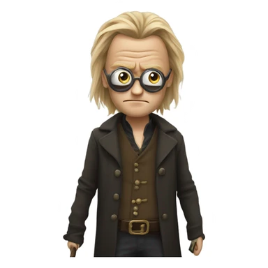 Mad-Eye Moody with a left glass eye sticker