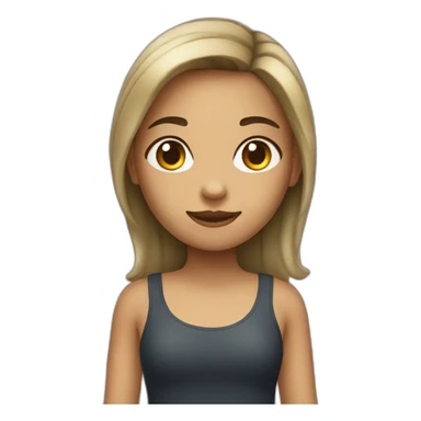 Girl with a croc top sticker