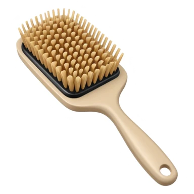 Beige hairbrush sticker