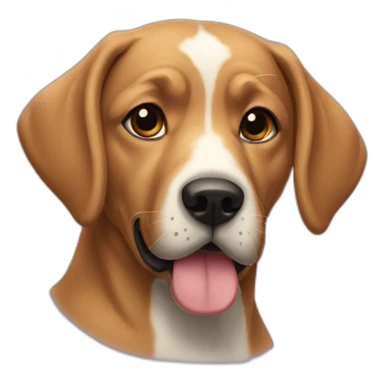 Chien qui fait le beau sticker