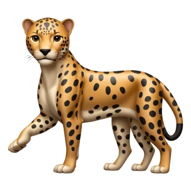 Jaguar grown four legs sticker