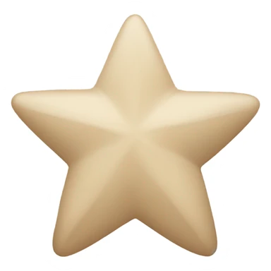 Beige star sticker