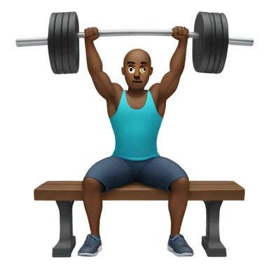 Bench pressing sticker
