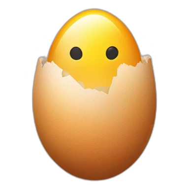 hatching egg with chickinside   sticker