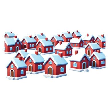 frozen houses sticker