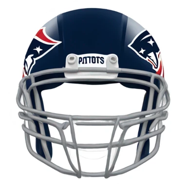 New England Patriots helmet sticker