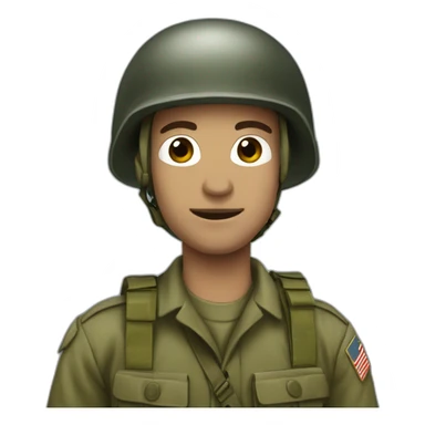 World war 2 Paratrooper black ant sticker