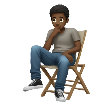 Boy chilling sticker