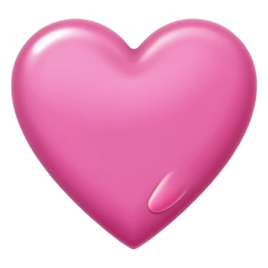 a pink heart with nail paint sticker