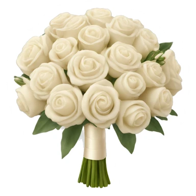 Wedding Bouquet in color cream sticker