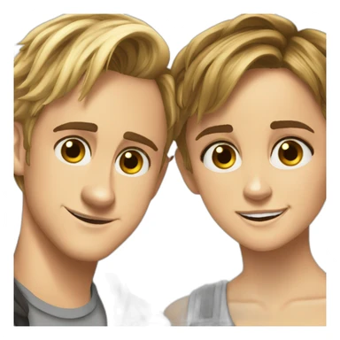 Emma Watson et Tom Felton sticker