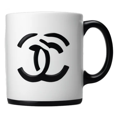 Chanel logo mug sticker
