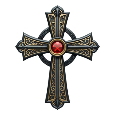 Uma cruz gótica sticker