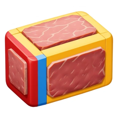  spam meat mondrian style painting sticker