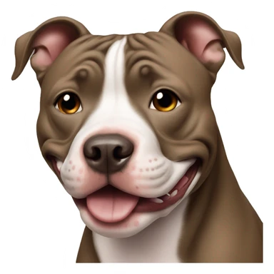 Pitbull smiling  sticker