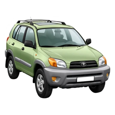 Машина тайота раф 4 1998год зелёная sticker