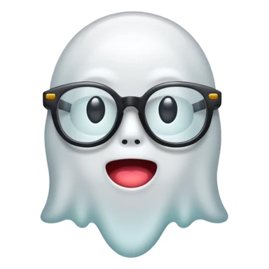 ghosts with glasses sticker