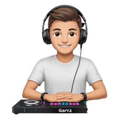 Martin Garrix with DJ table sticker