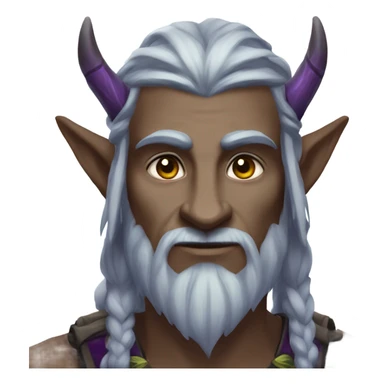 Warcraft male night elf Druid sticker