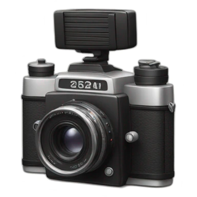 classic film camera modern and simple sticker