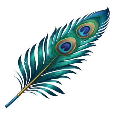 peacock feather sticker
