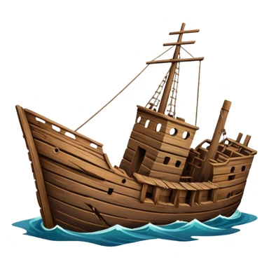 bateau naufrage sticker