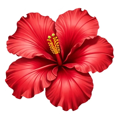 Hawaiian flower sticker