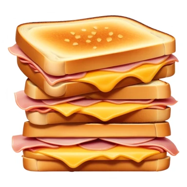 Grilled ham cheese sandwich sticker